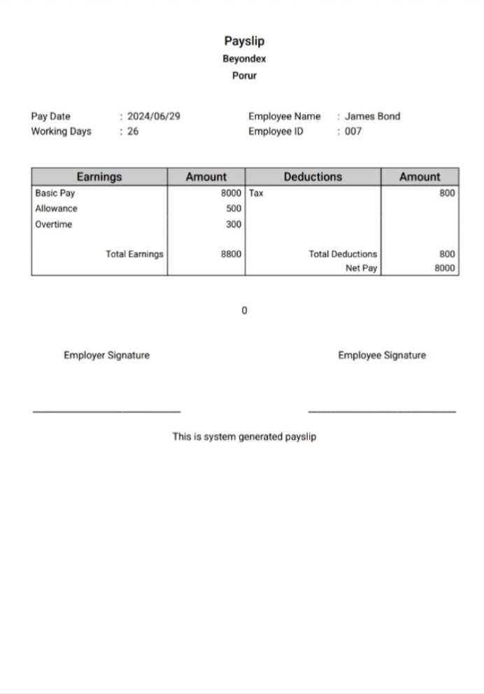 Download Payslip